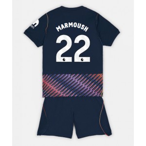 Tottenham Hotspur Omar Marmoush #22 Jalkapallovaatteet Lasten Vieraspeliasu 2026-27 Lyhythihainen (+ Lyhyet housut)